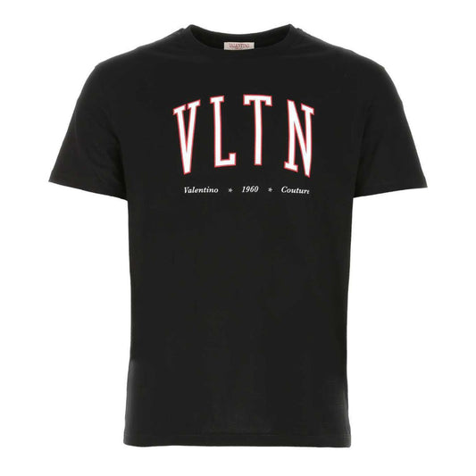 Valentino VLTN Print College Logo Black T-Shirt