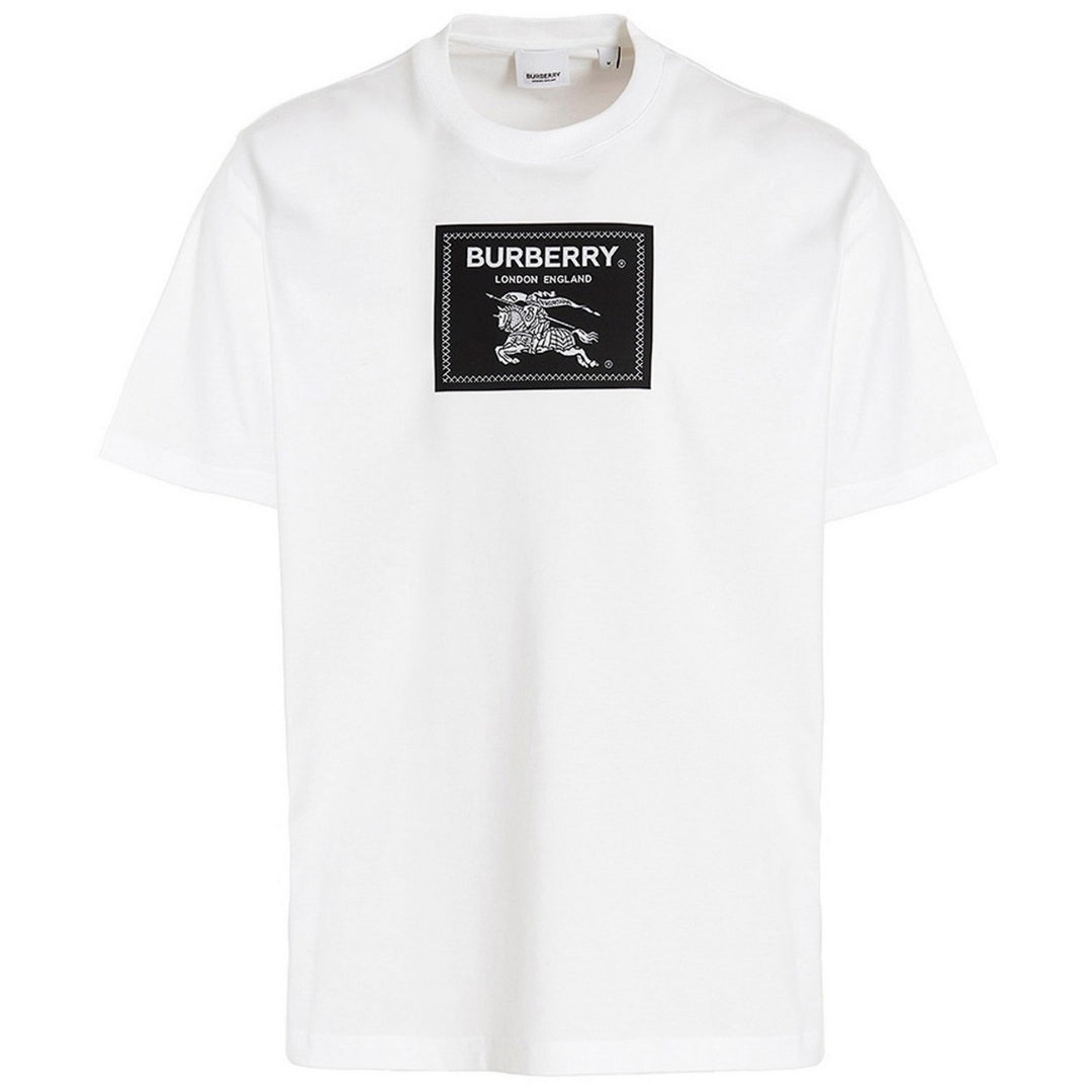 Burberry Box Logo White T Shirt Nova Clothing