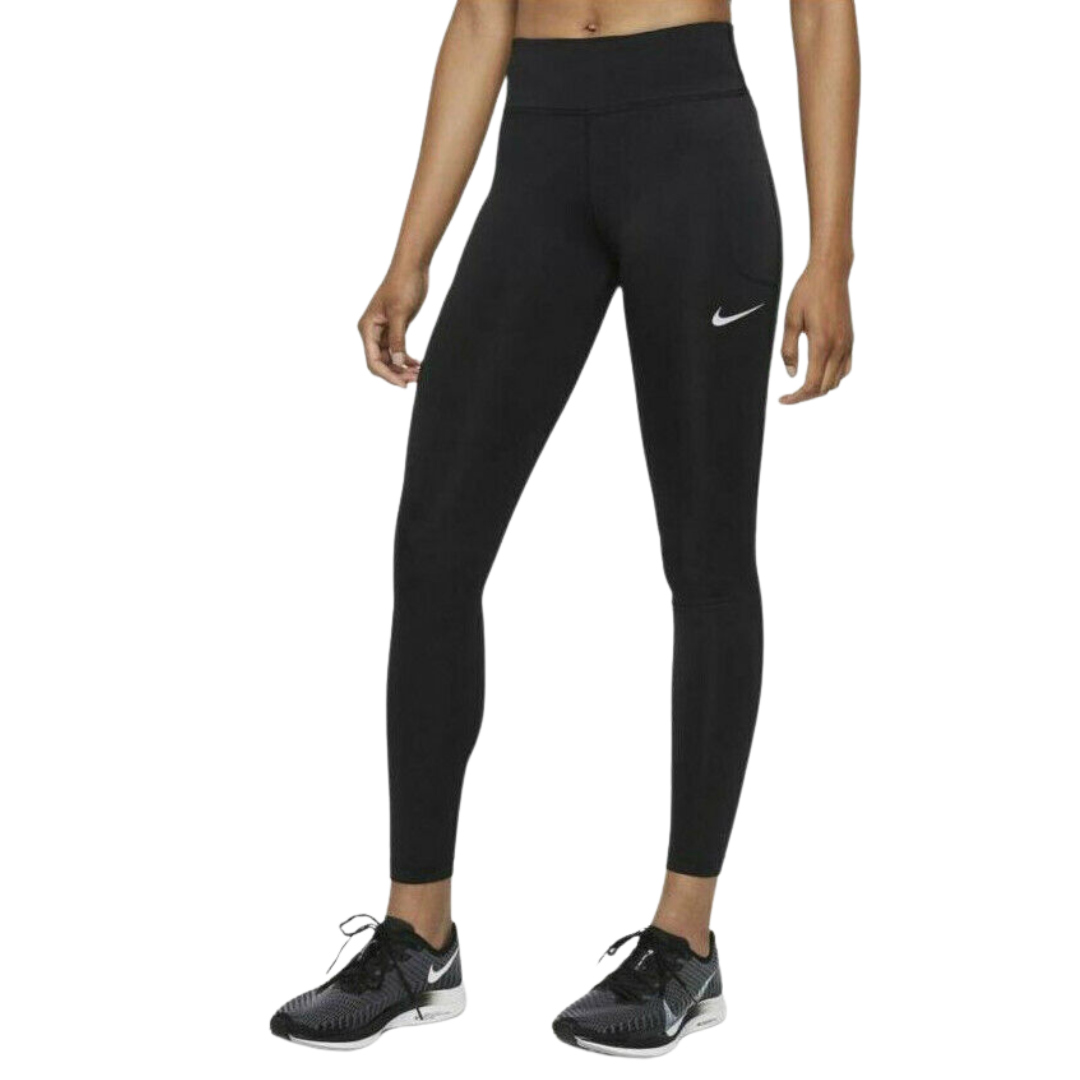 Nike Dri Fit Mid Rise Black Leggings