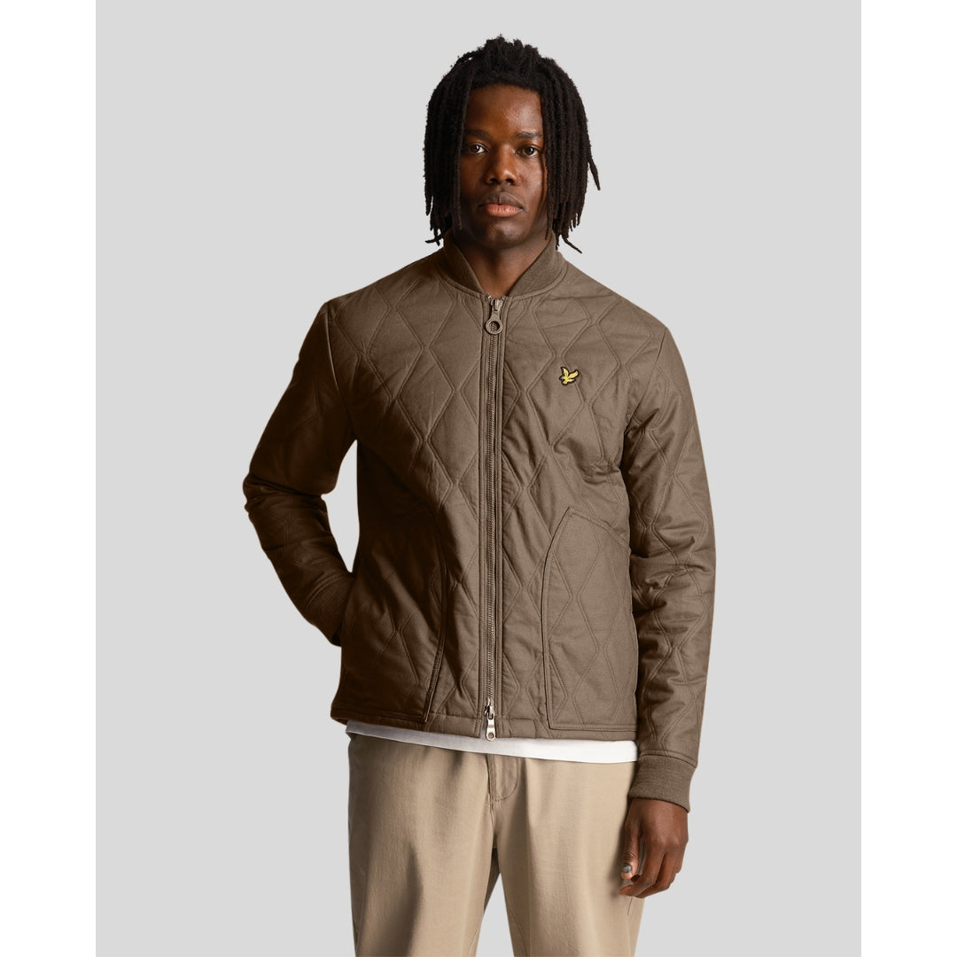 Lyle Scott Branded Linden Khaki Short Lightweight Jacket Nova Clothing