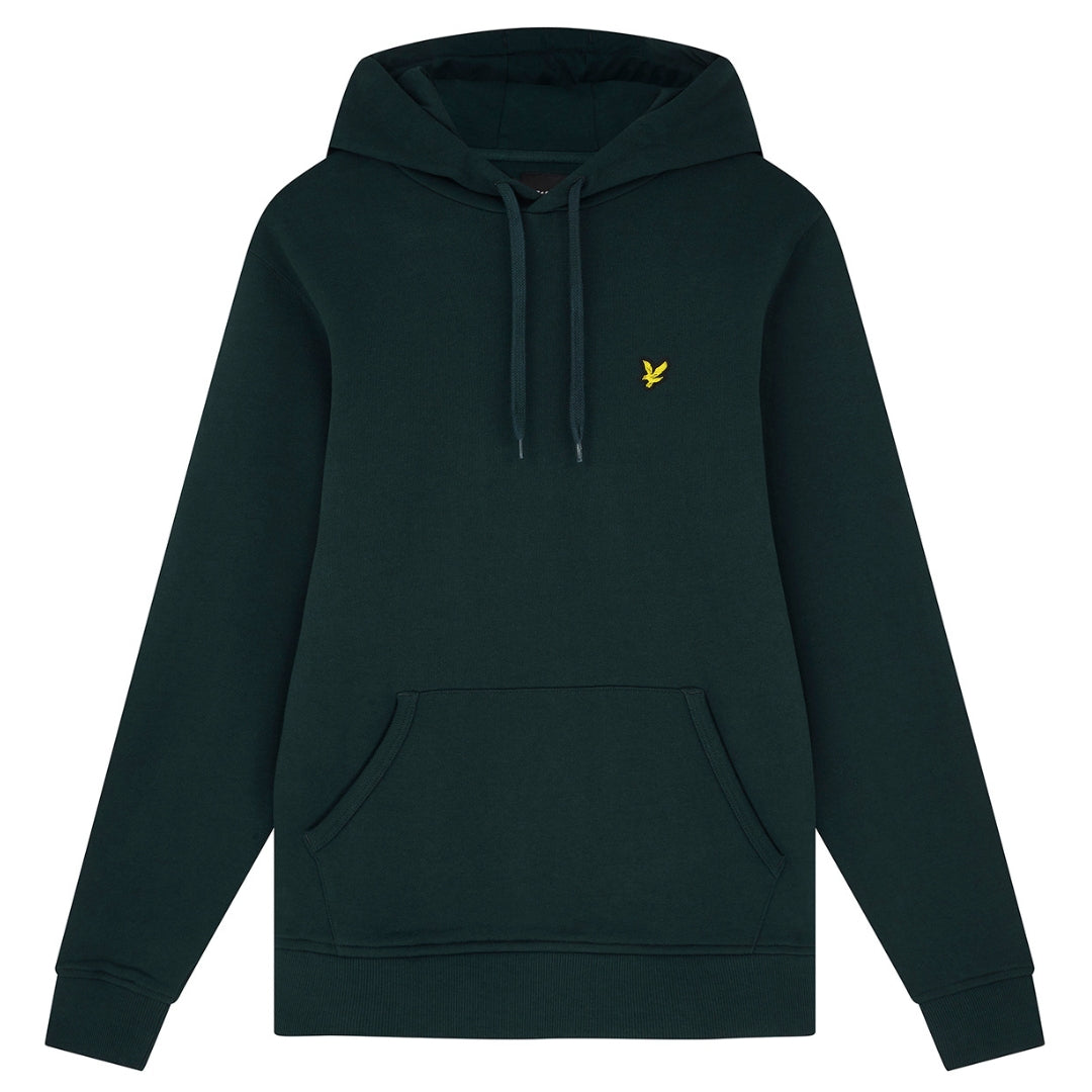 Lyle and scott green hot sale hoodie