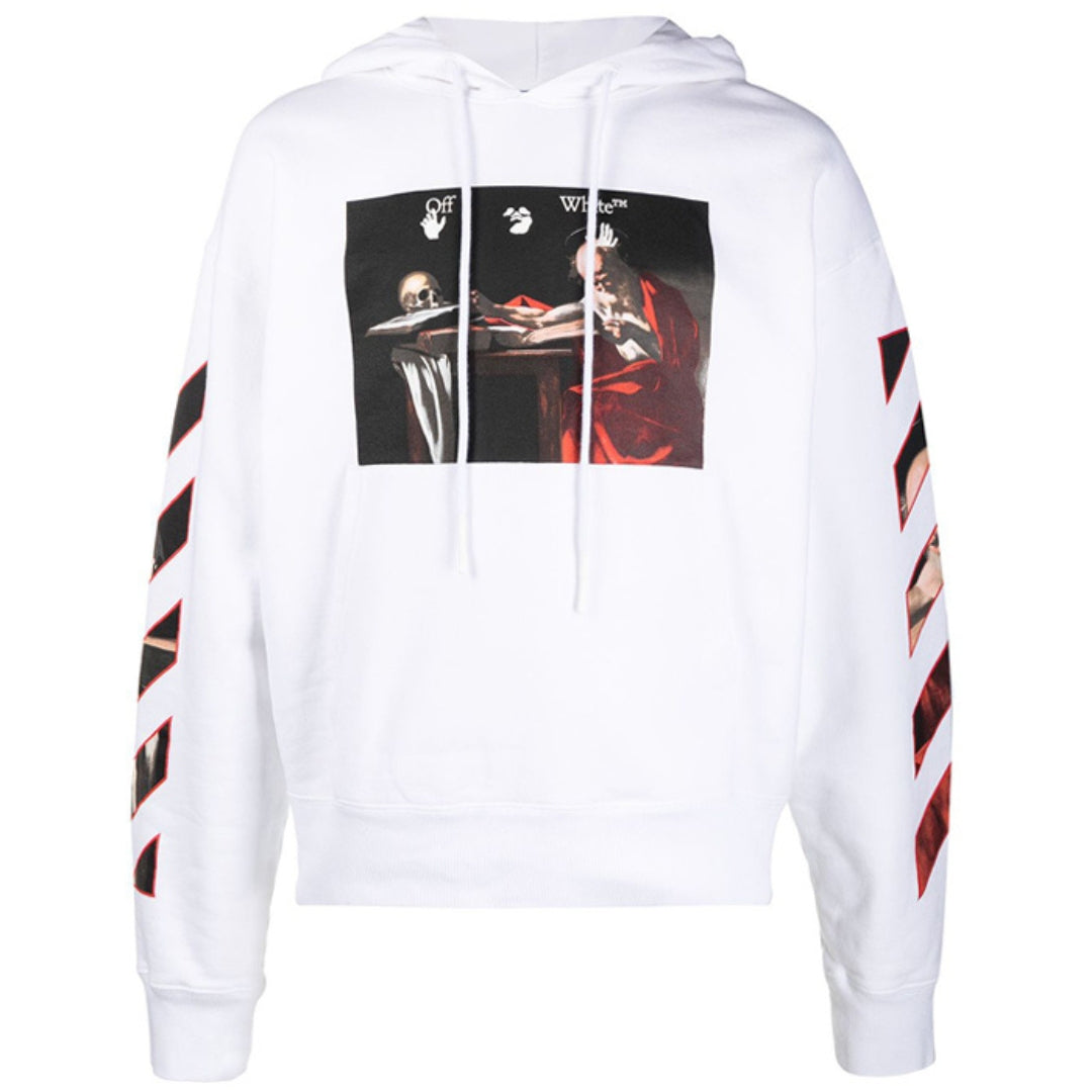 Off White Caravaggio Oversized White Hoodie