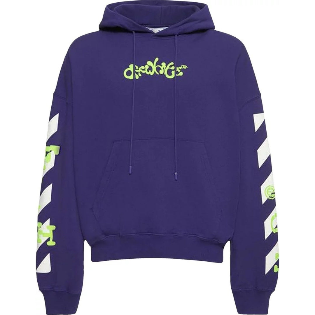 Purple off white hoodie sale