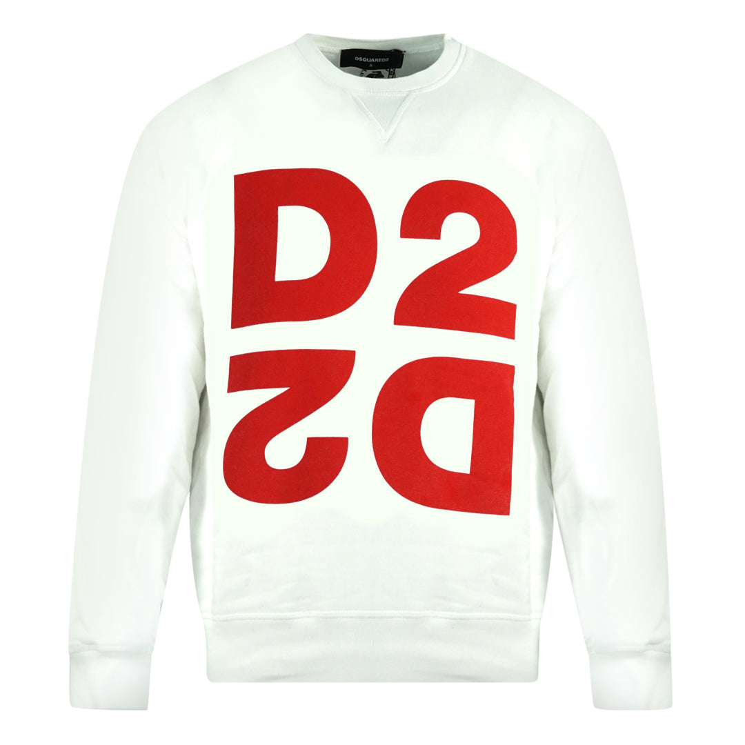 Dsquared white jumper best sale