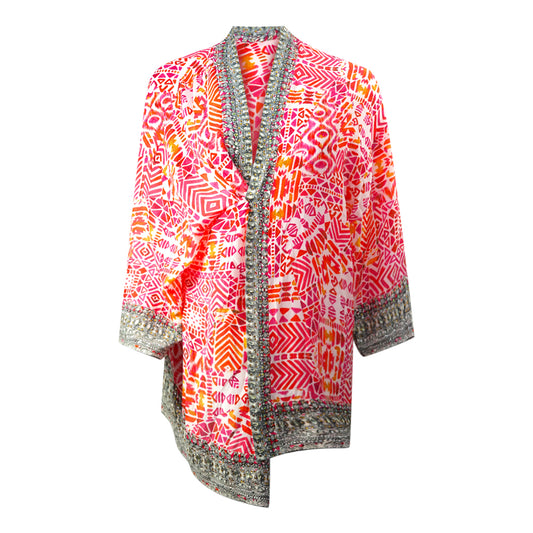 Inoa Shiraz 1923 Red Box Kimono Cover Up