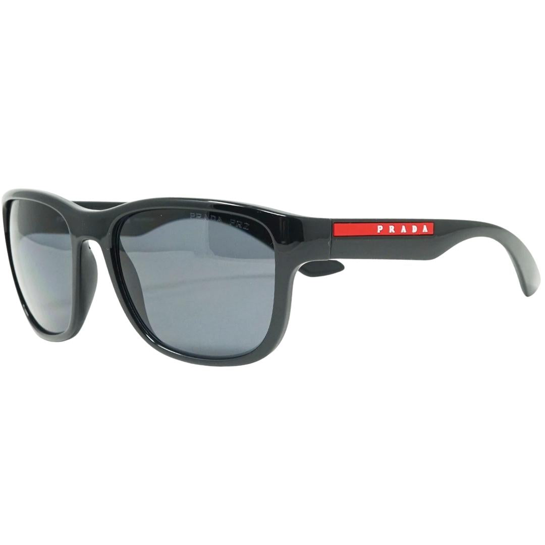 Prada Sport Grey Polarized Black Sunglasses