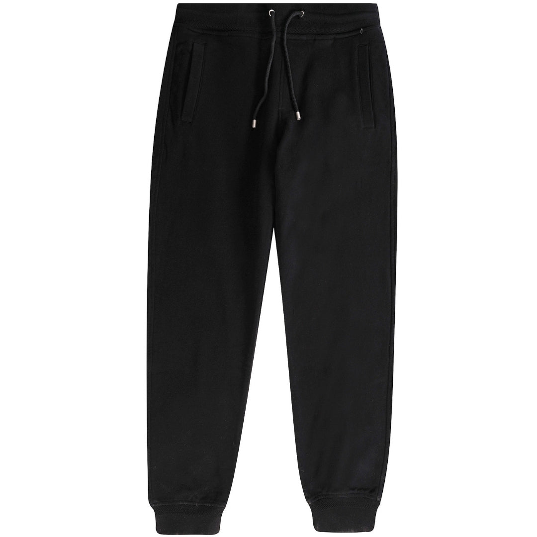 Belstaff Plain Black Cuffed Sweatpants XXXL