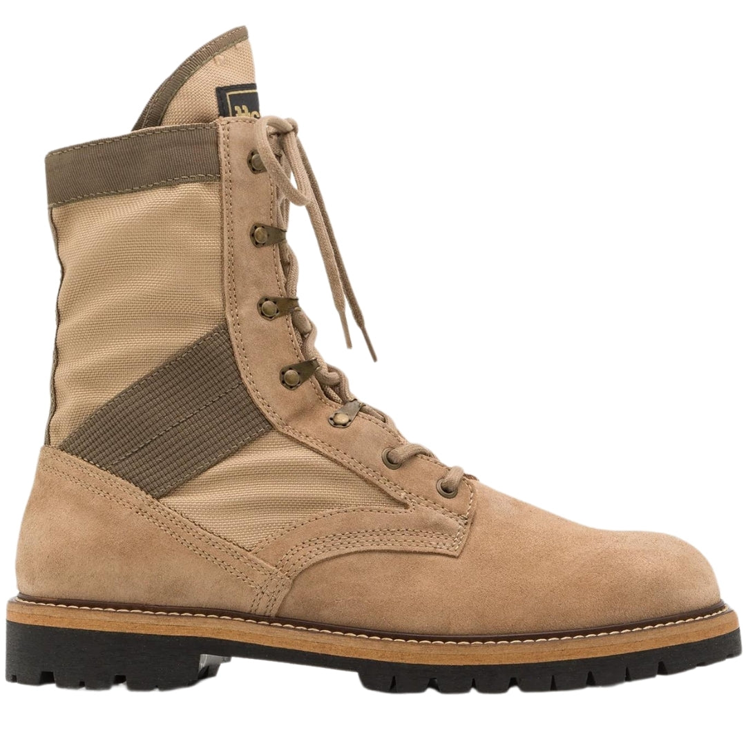 Belstaff Khaki Trooper Lace Up Beige Boots