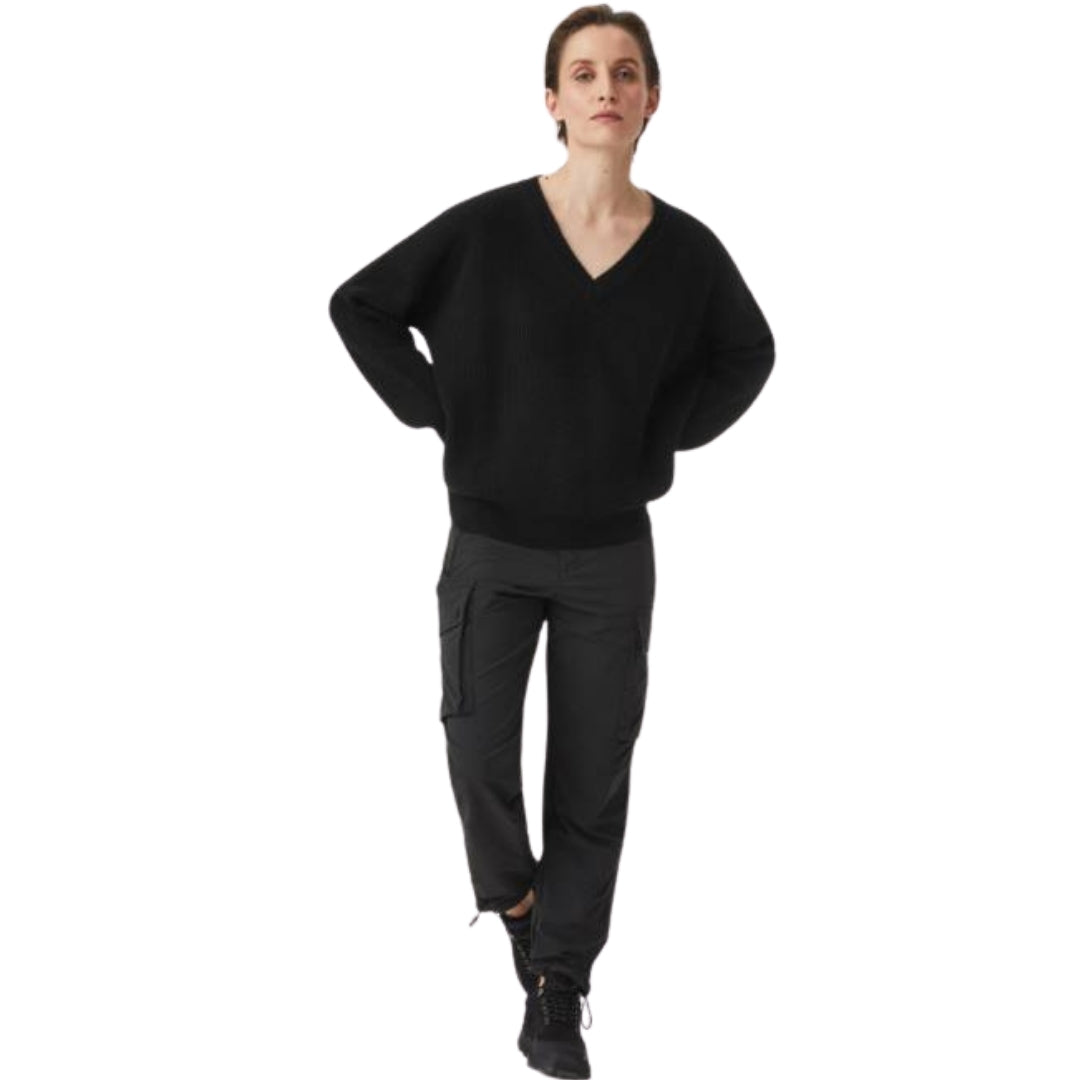 Belstaff Black Cameron V-Neck Cashmere Jumper XS