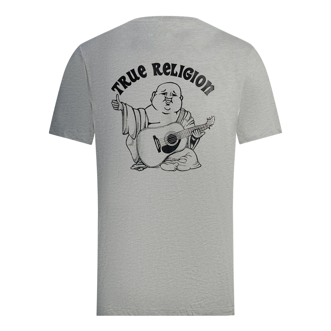 True Religion Buddha Foil Heather Grey T-Shirt