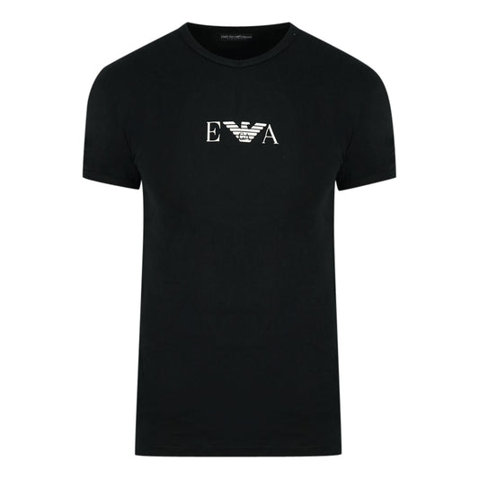 Emporio Armani Logo Black V-Neck T-Shirt