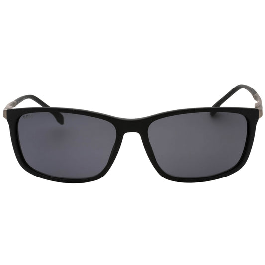 Hugo Boss Grey Lens Matte Black Sunglasses One Size