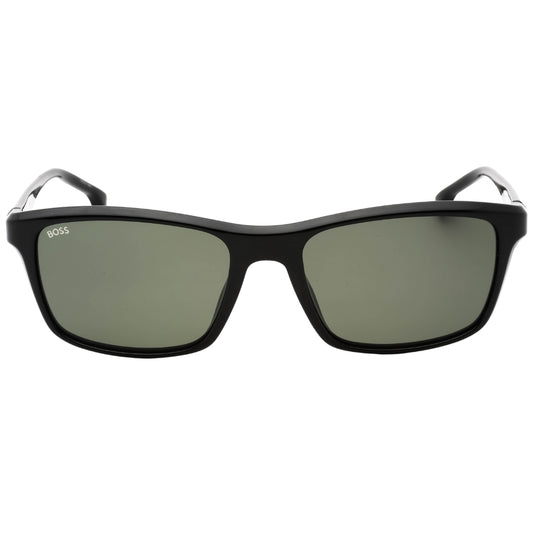 Hugo Boss Green Lens Black Sunglasses One Size