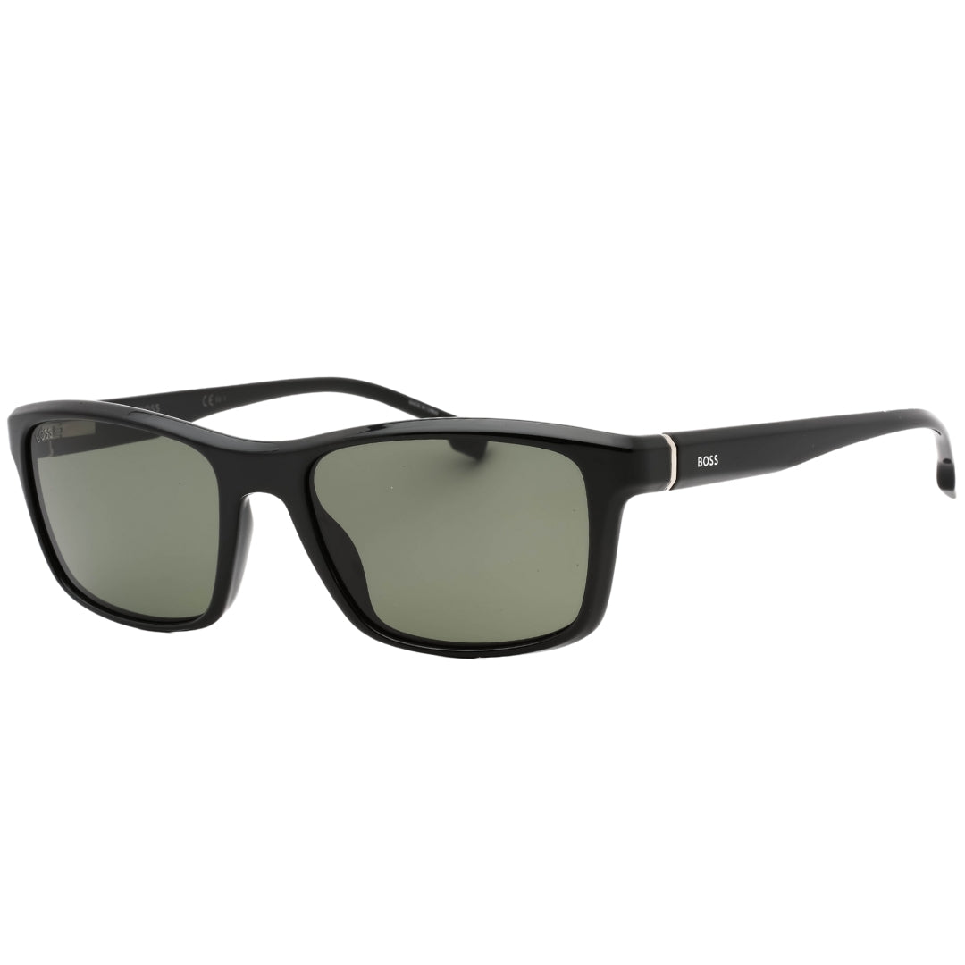 Hugo Boss Green Lens Black Sunglasses One Size