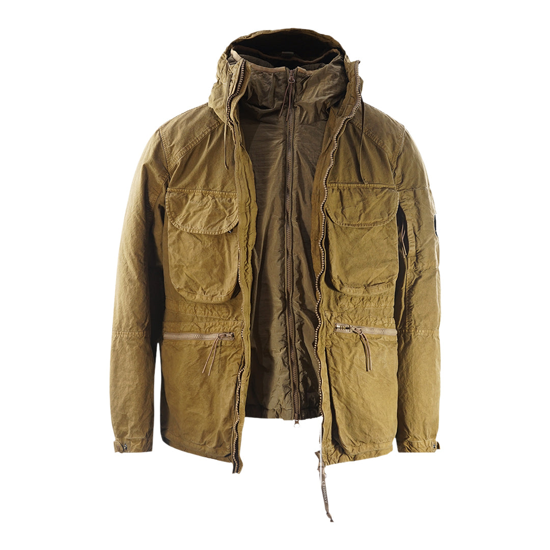 C P Company Ba Tic Hooded Cumin Field Jacket