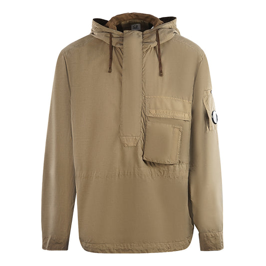 C.P. Company Flat Nylon Lead Brown Overshirt Jacket