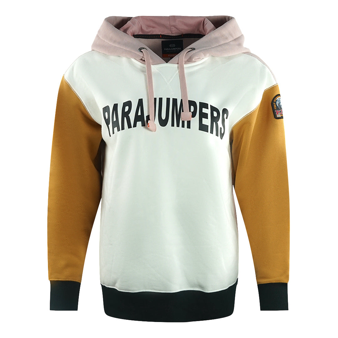 Parajumpers Colour Block White Hoodie