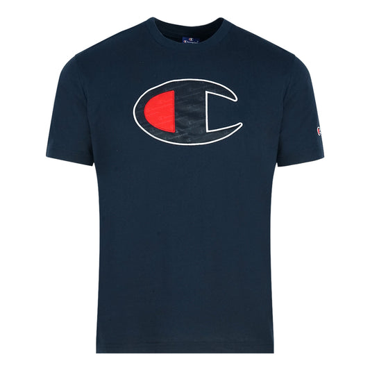 Champion Large C Logo Navy T-Shirt