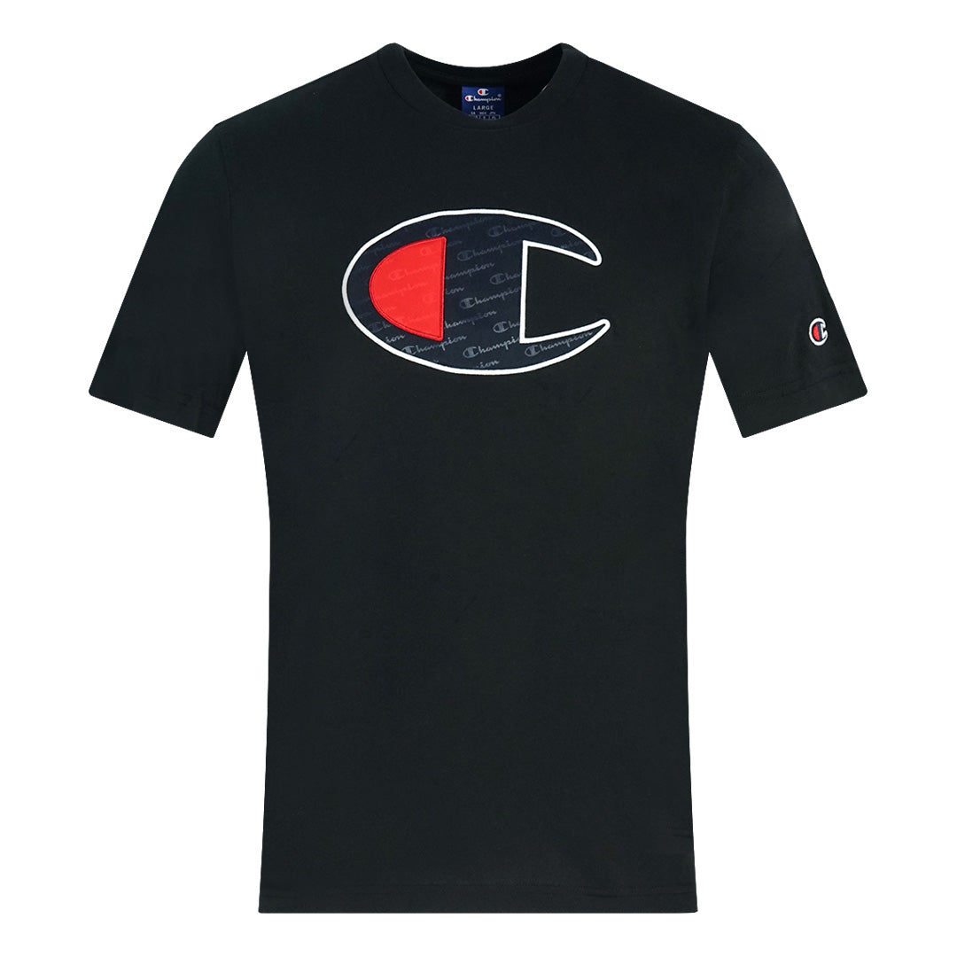 Champion Large C Logo Black T-Shirt