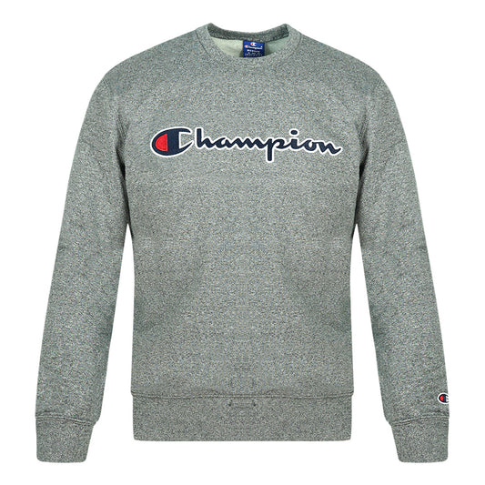 Champion Classic Script Logo Light Grey Sweatshirt
