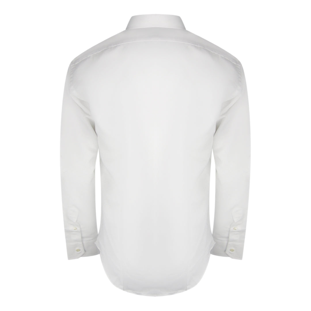 Aquascutum Branded Long Sleeve White Shirt XS