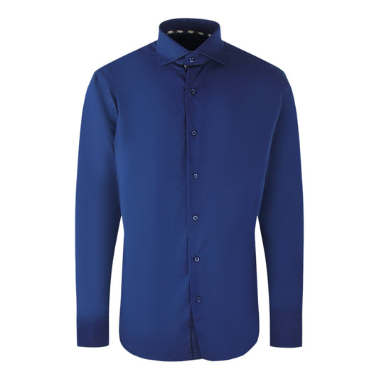 Aquascutum Long Sleeve Royal Blue Shirt