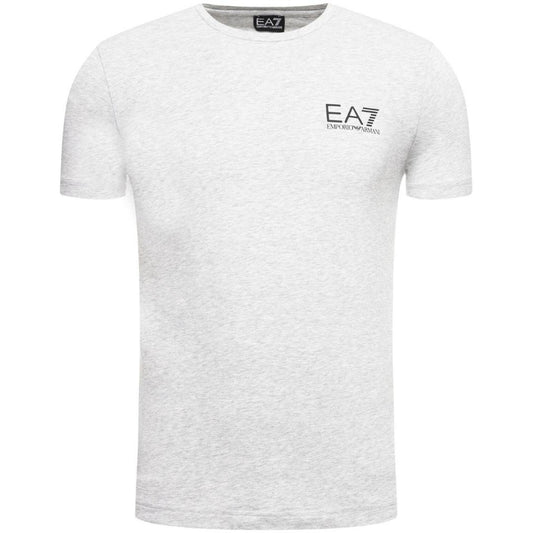EA7 Chest Logo Light Grey T-Shirt