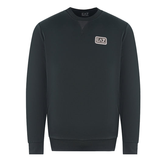 EA7 Branded Patch Logo Black Sweatershirt