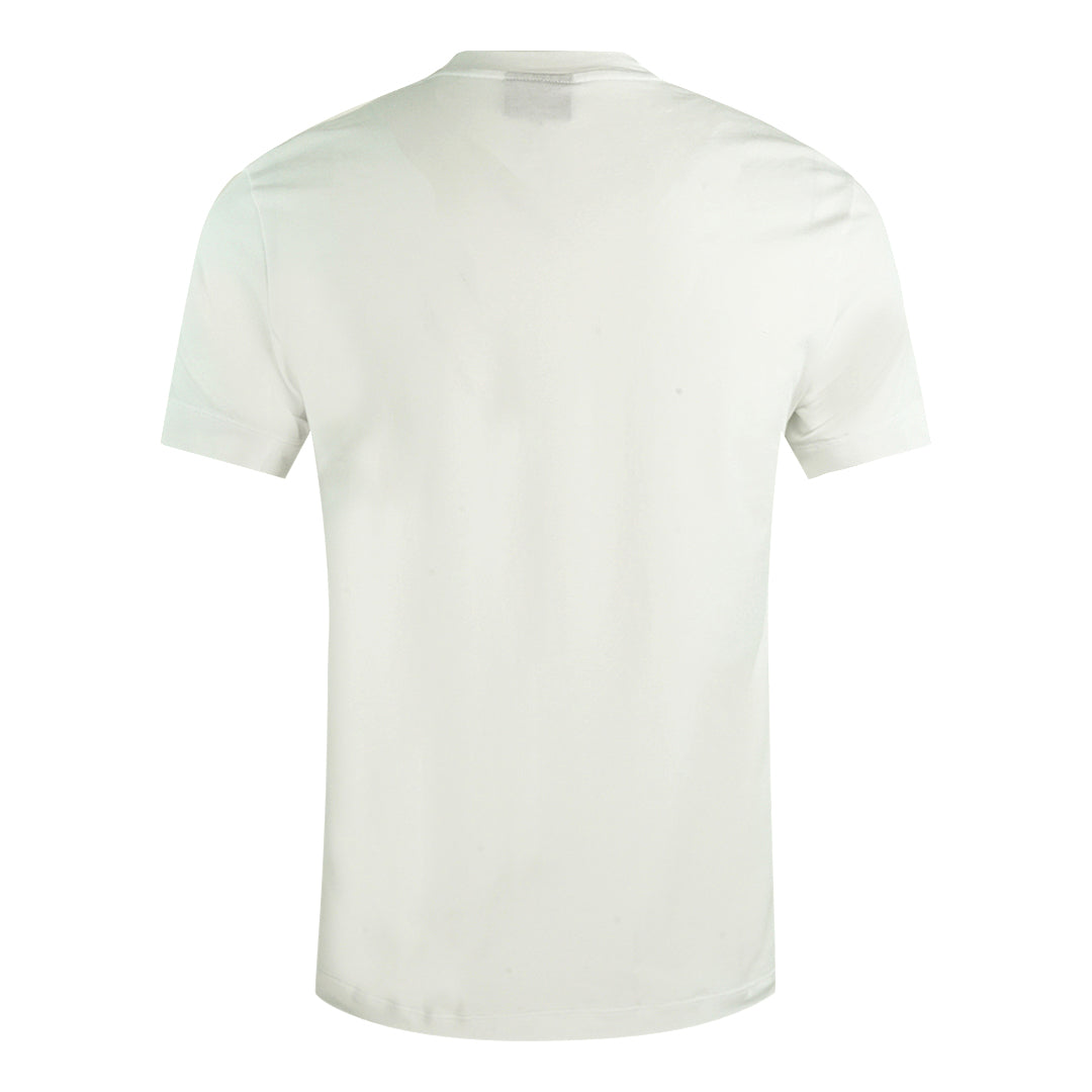 Emporio Armani EA Italian Flag Logo White T-Shirt - Nova Clothing