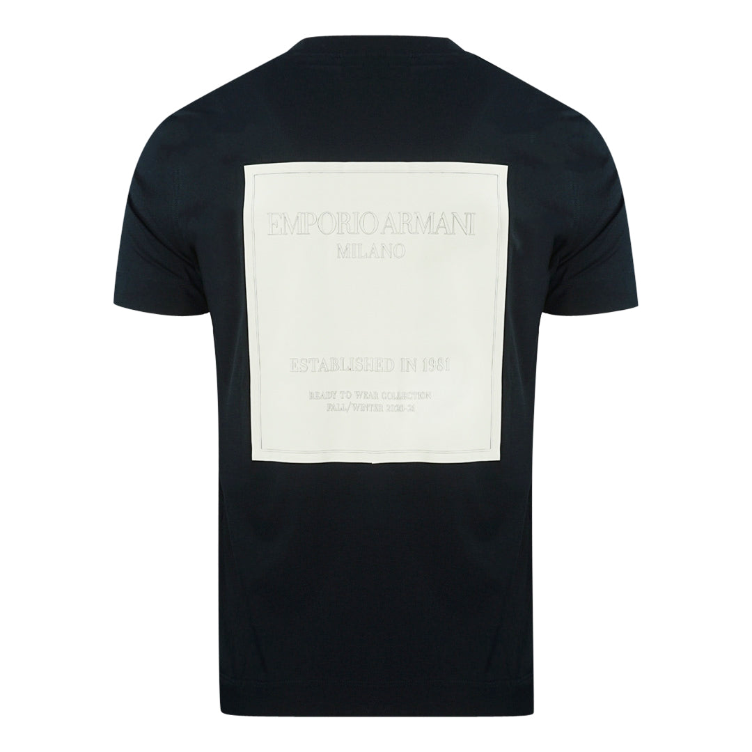 Emporio Armani Milano Plaque Navy T-Shirt - Nova Clothing
