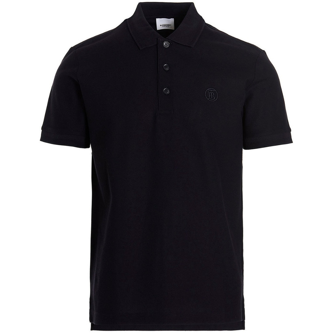Burberry Branded Circle Logo Coal Blue Polo Shirt – Nova Clothing