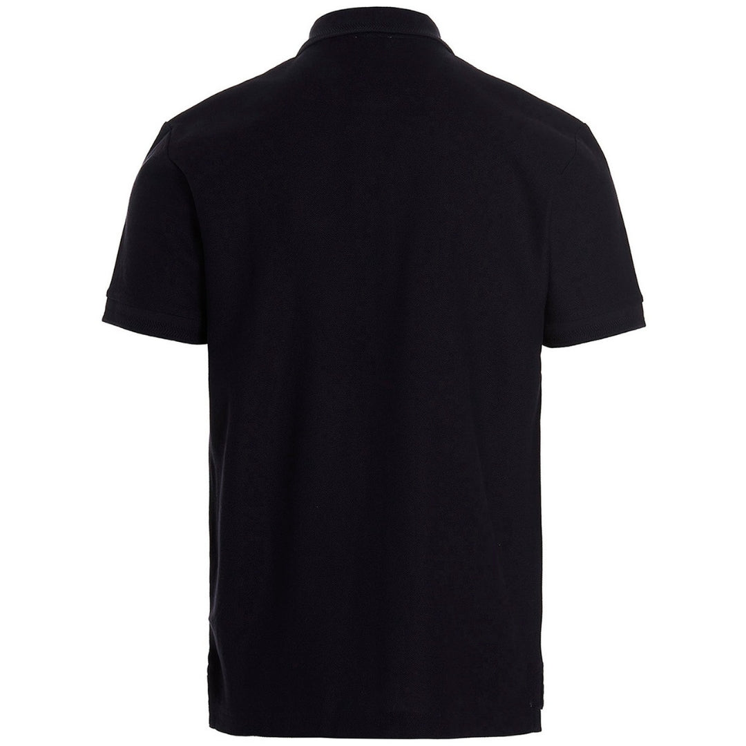 Burberry Branded Circle Logo Coal Blue Polo Shirt