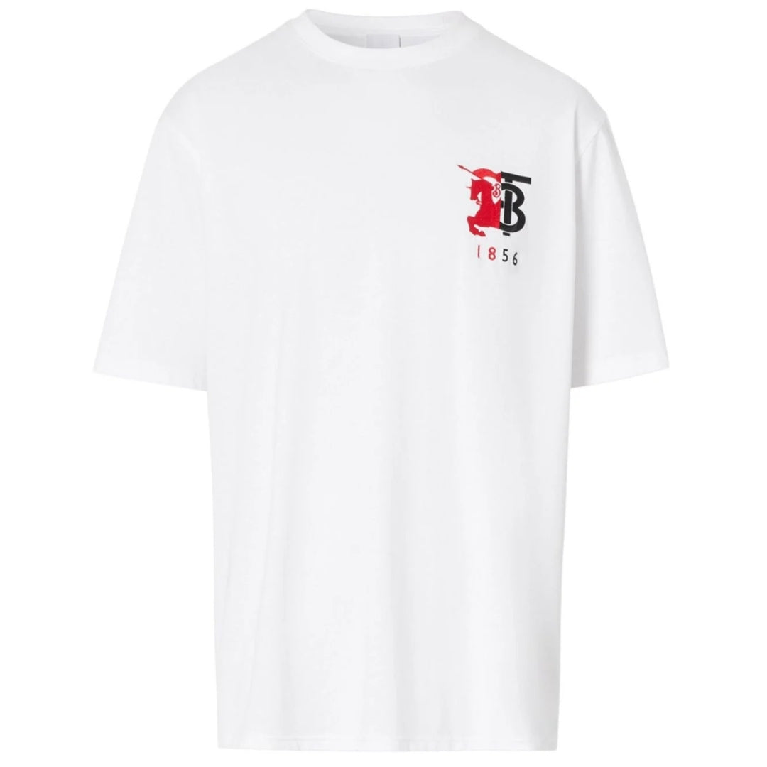 Burberry 1856 Logo White T Shirt