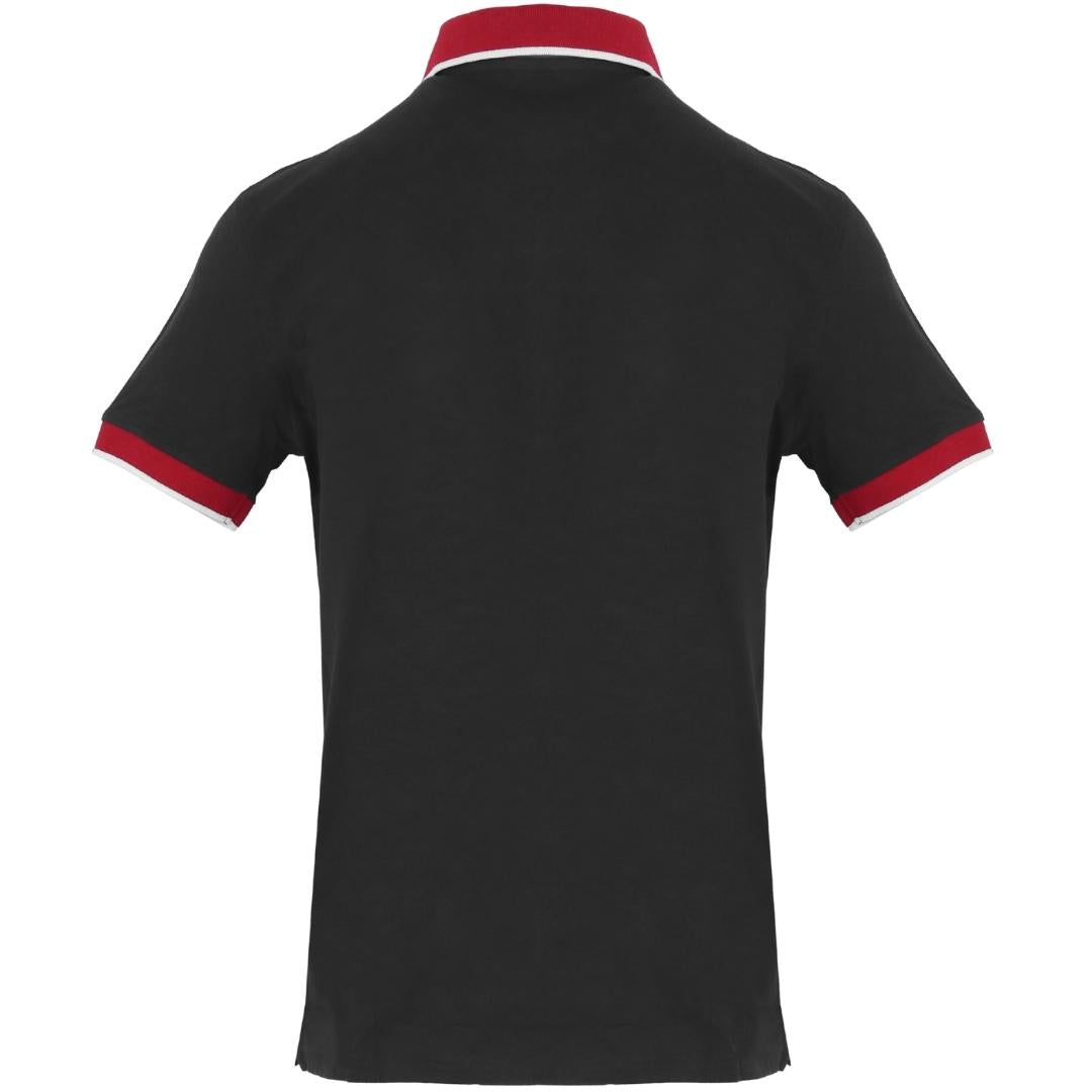 North Sails Block Logo Black Polo Shirt