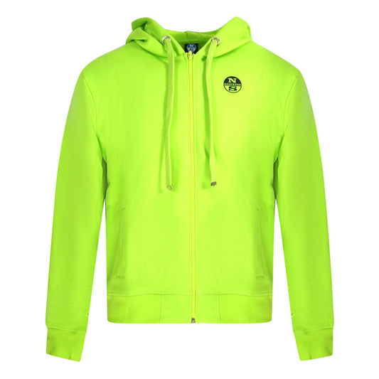 North Sails Logo Green Zip Hoodie