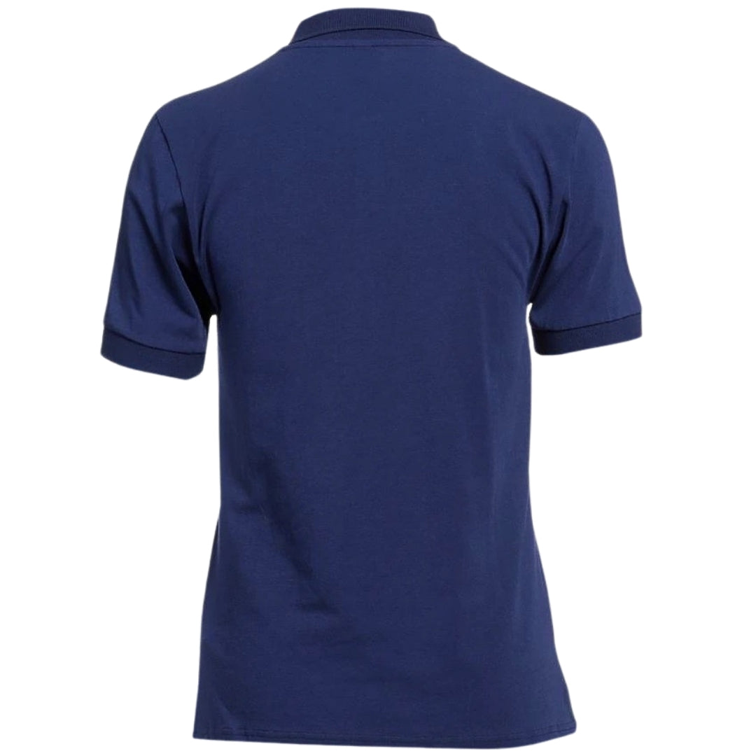 Moschino Swim Logo Navy Blue Polo Shirt