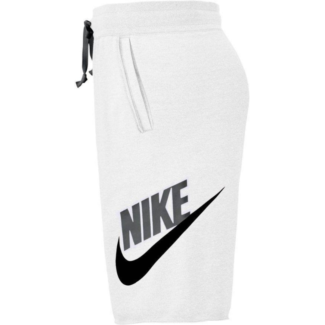 Nike Large Swoosh Logo White Sweat Shorts S