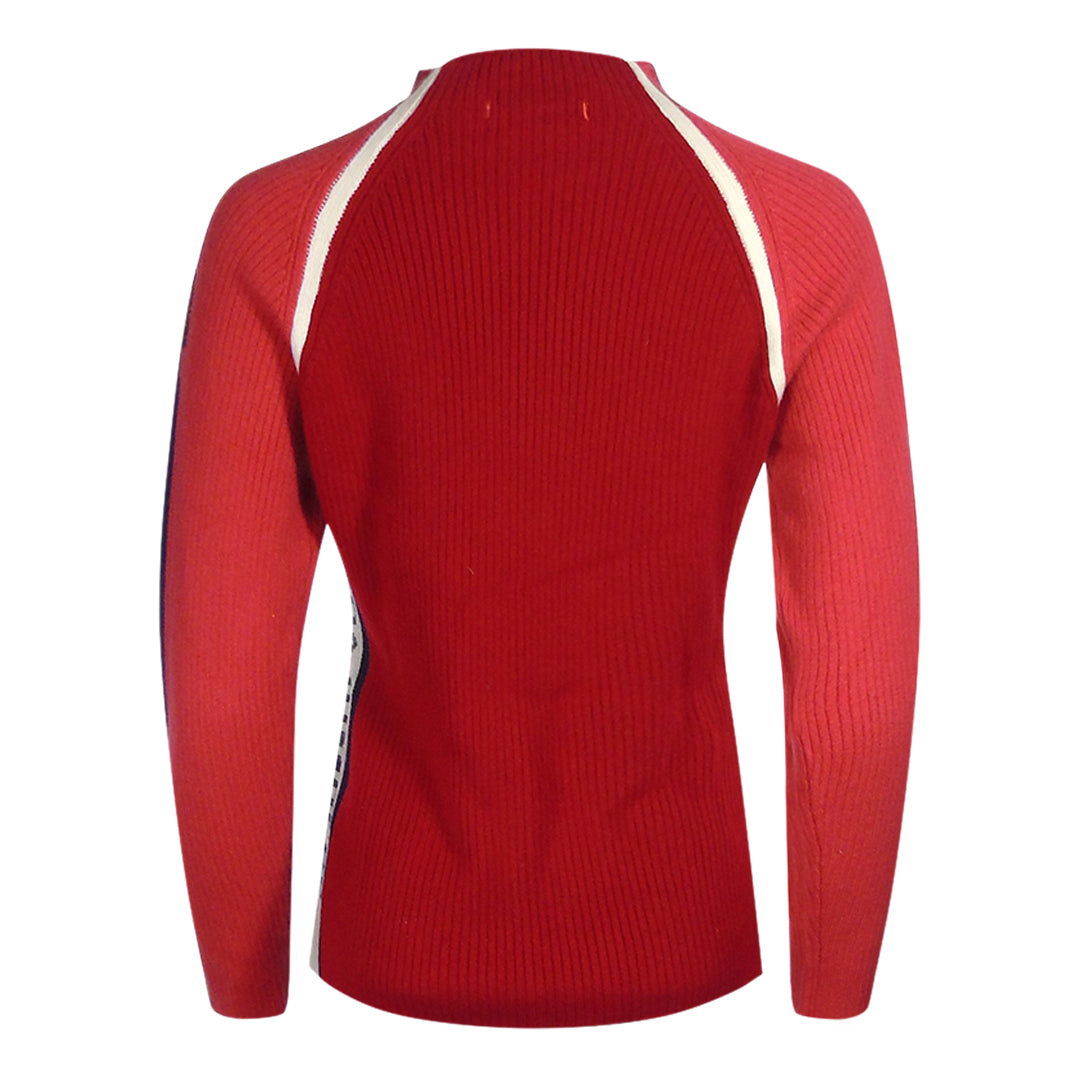 Parajumpers Branded Sides Knitted Red Sweater S