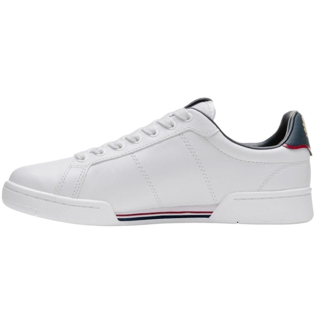 Fred Perry Plain White Leather Shoes UK 9