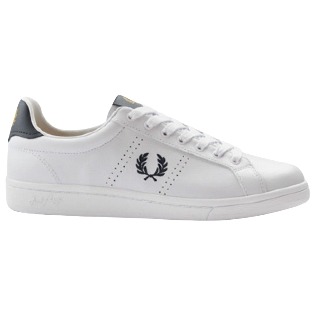 Fred Perry Basic White Leather Shoes UK 6.5