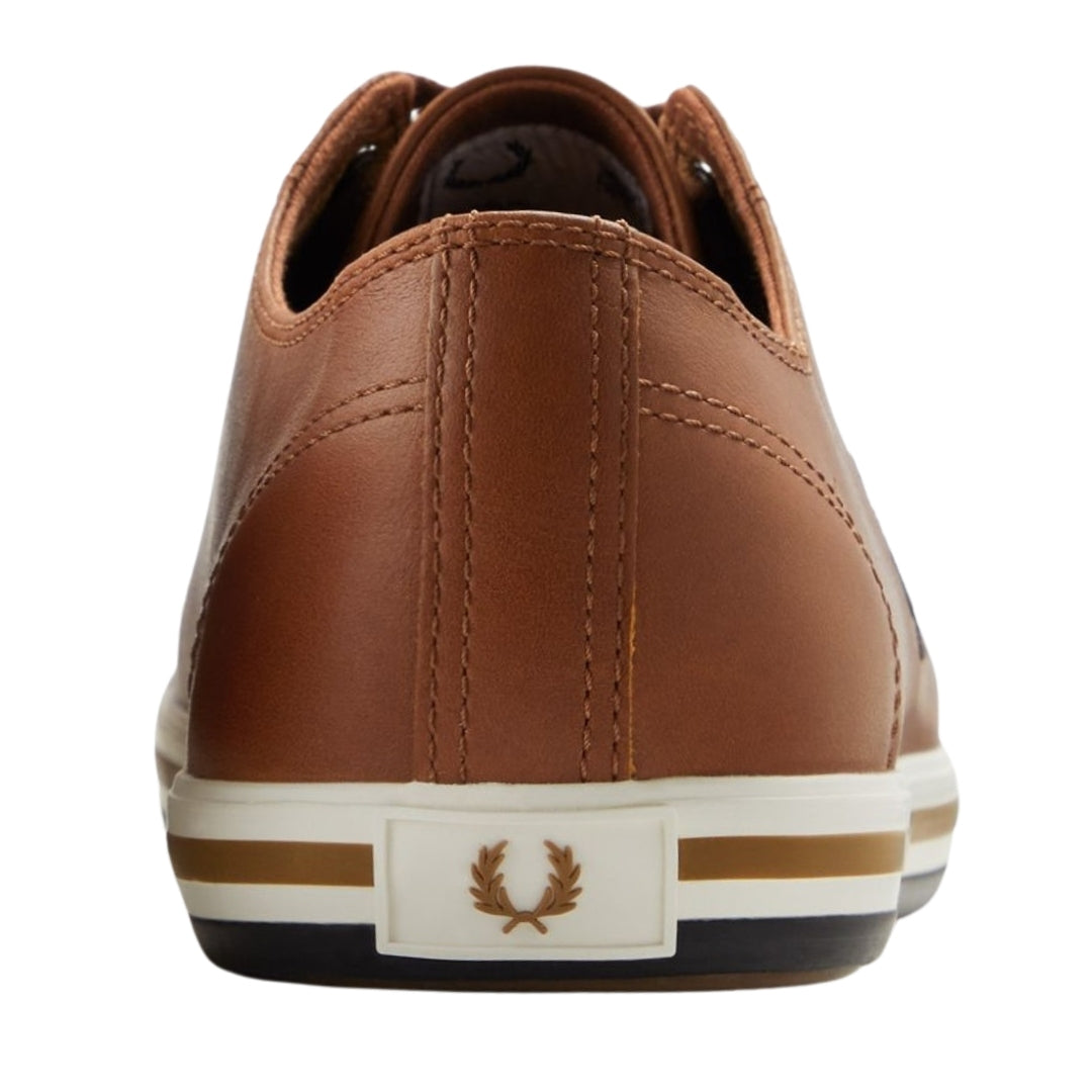 Fred Perry Kingston Leather Tan Brown Shoes UK 6.5