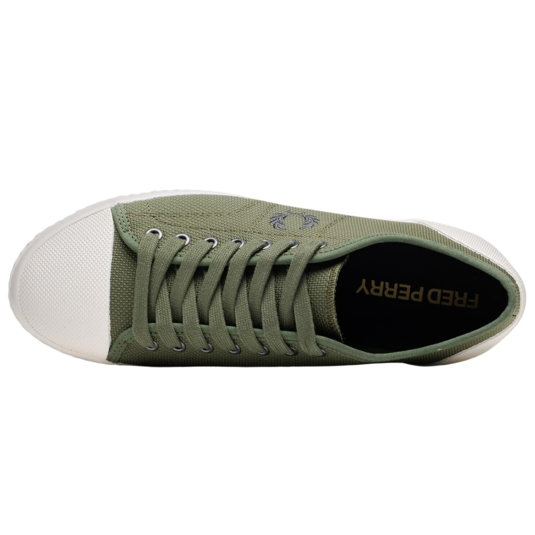 Fred Perry Hughes Low Textured Poly Parka Green Shoes UK 7