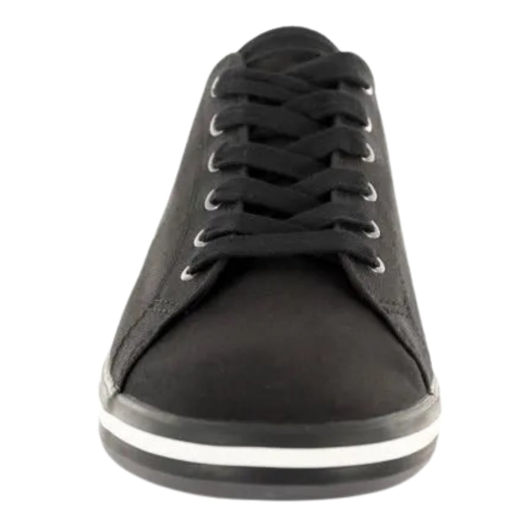 Fred Perry Kingston Twill Black Shoes UK 7