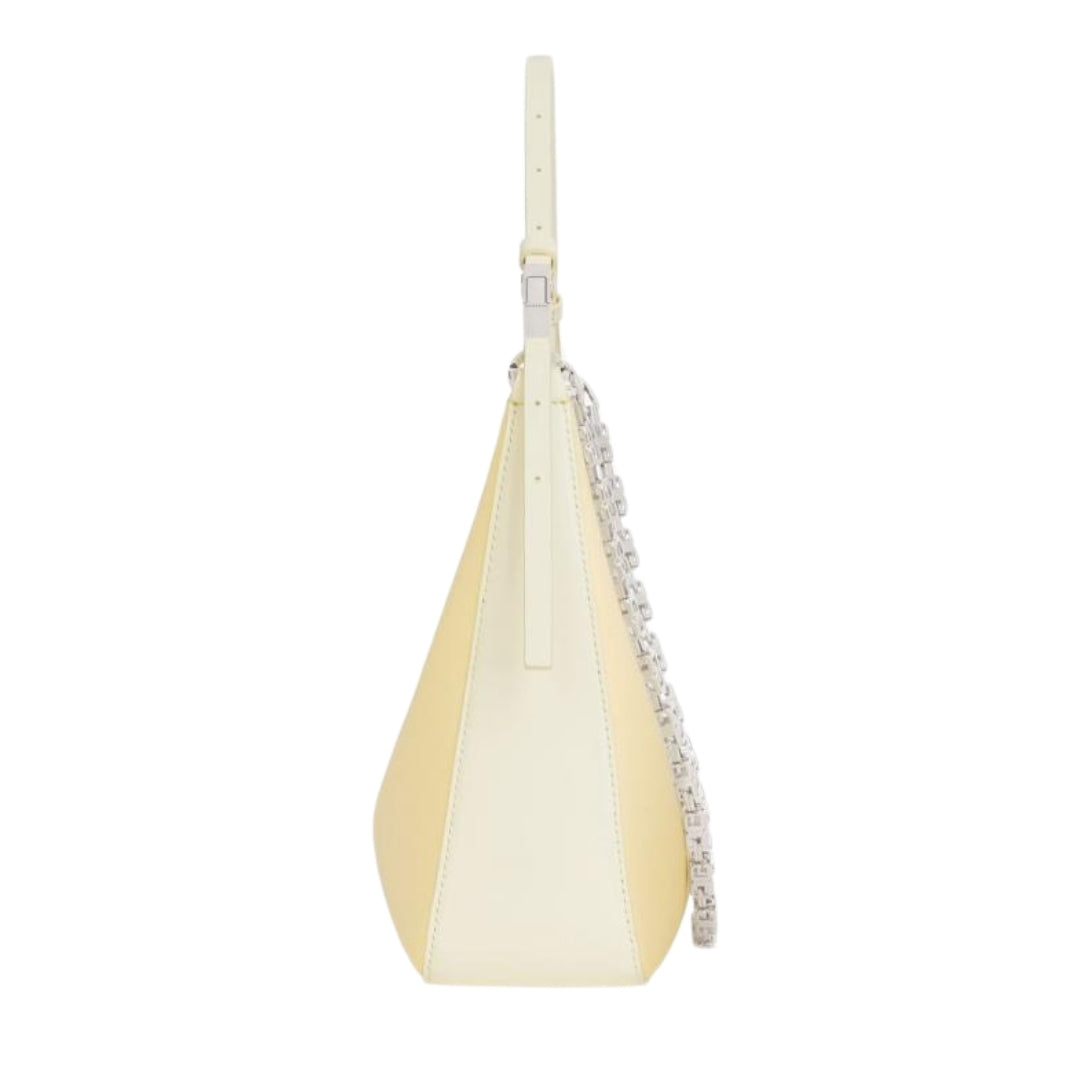 Givenchy Moon Cut Out Small Pale Yellow Hobo Bag