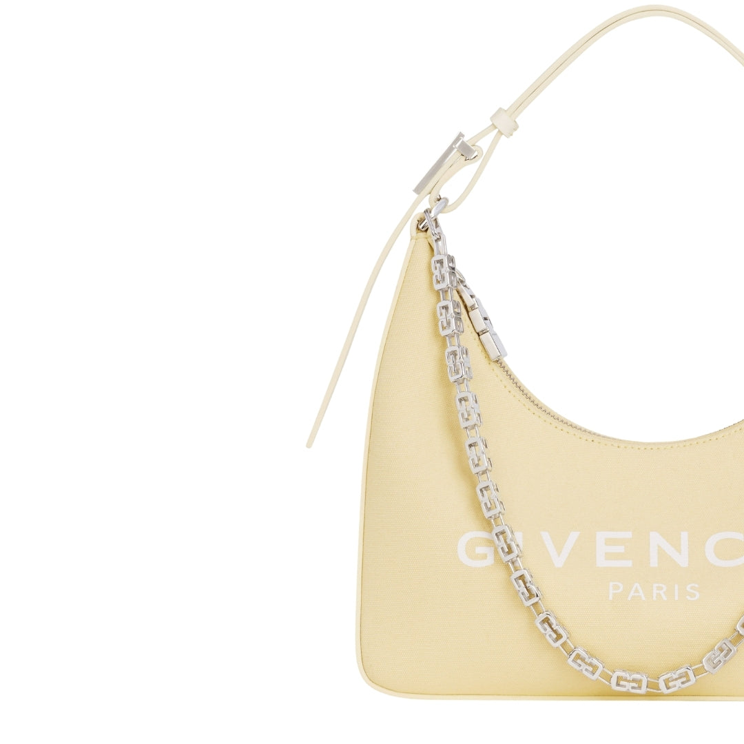 Givenchy Moon Cut Out Small Pale Yellow Hobo Bag