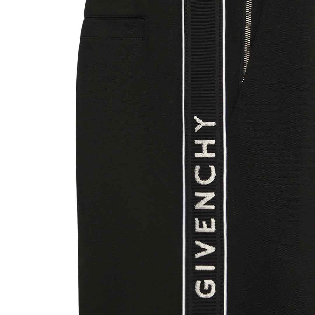 Givenchy Classic Fit Branded Side Logo Black Shorts L