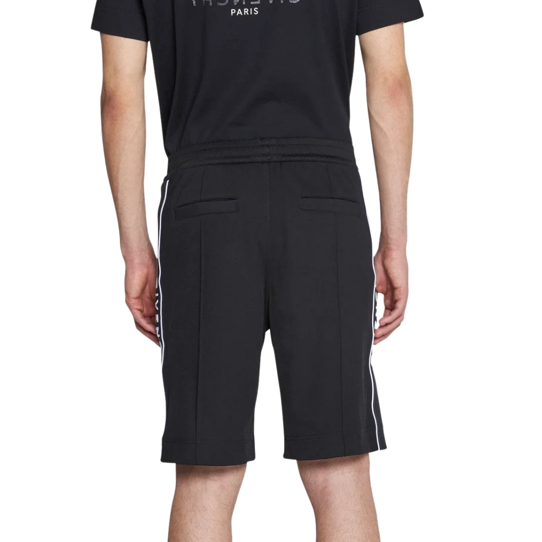 Givenchy Classic Fit Branded Side Logo Black Shorts L