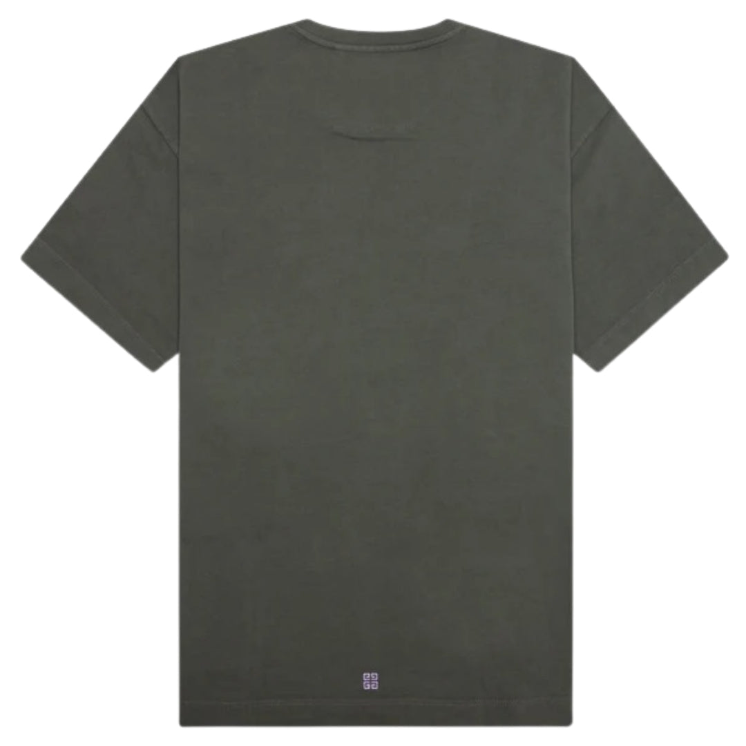 Givenchy Spray Skull Design Casual Fit Grey T-Shirt L