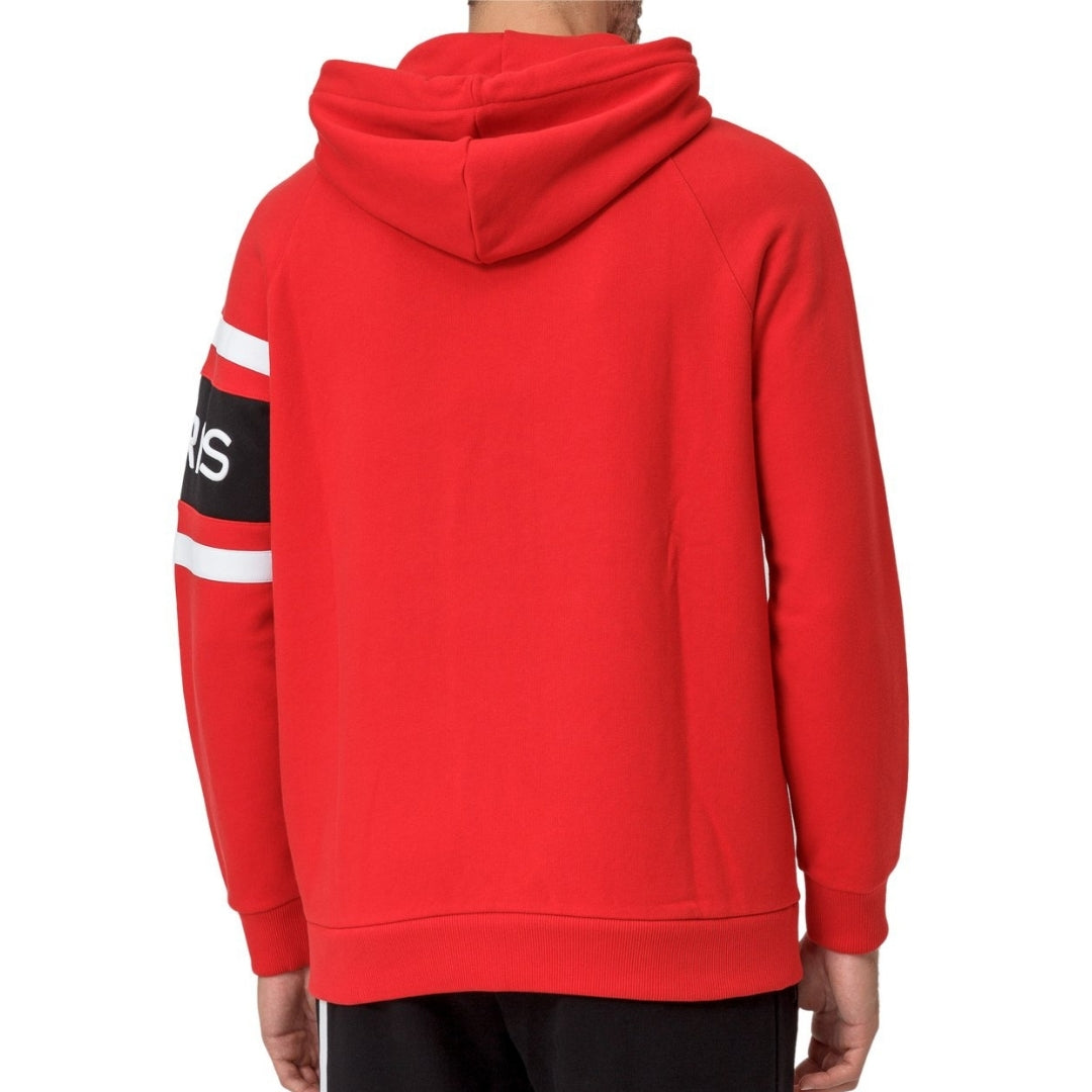 Givenchy Paris Embroidered Logo Red Hoodie L