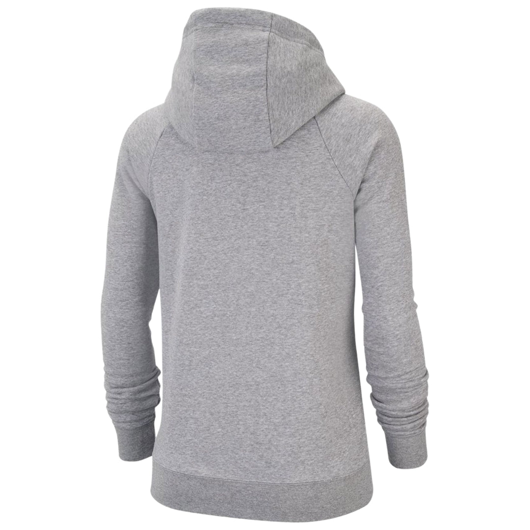 Nike Swoosh Logo Hooded Grey Zip-Up Hoodie S